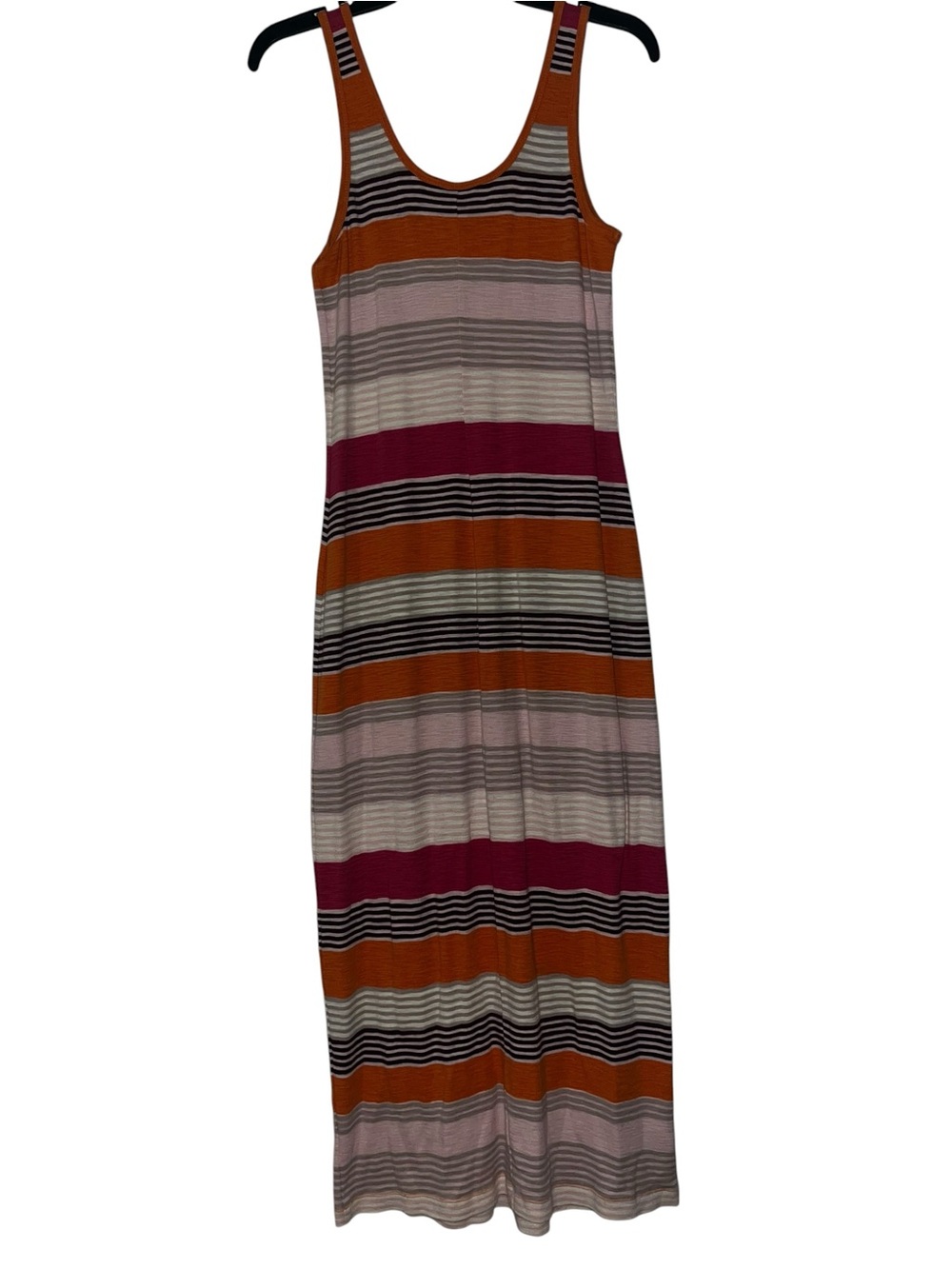 Tommy Bahama Orange and Yellow Striped Maxi Dress Size S/P